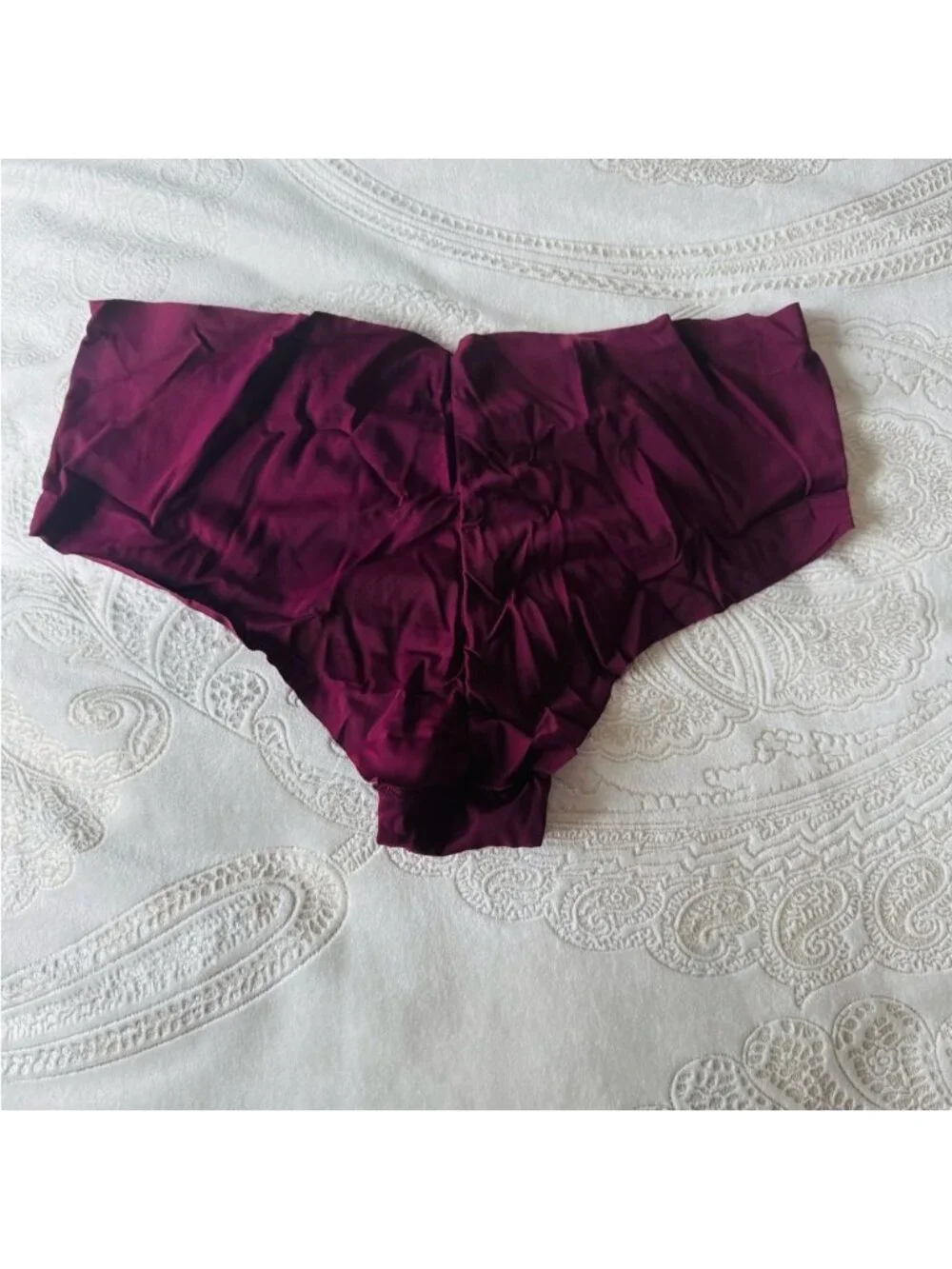 Victoria's Secret Cheeky Burgundy Panties Medium NWOT